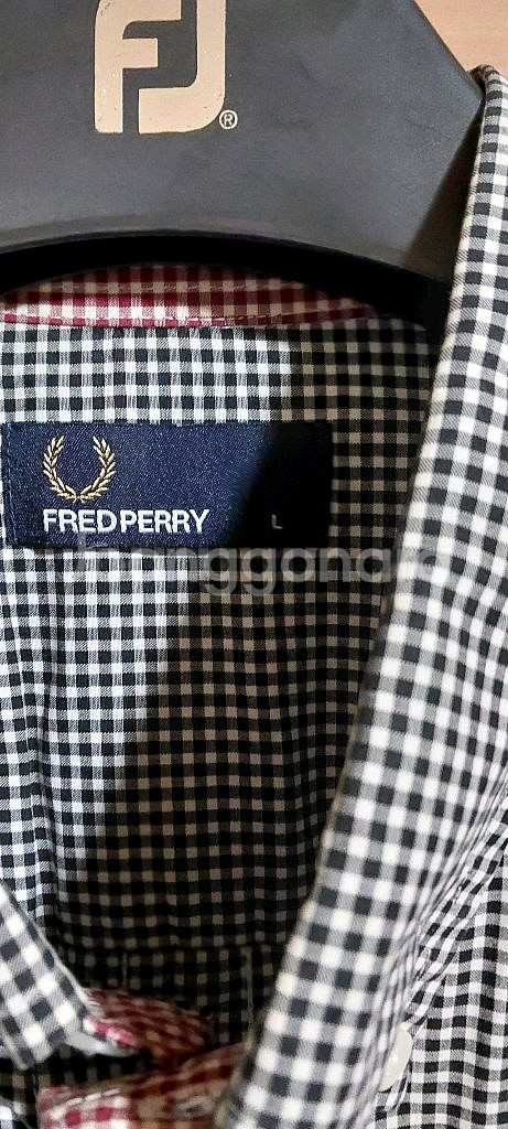 프레드페리 깅엄체크 셔츠 100~105--2