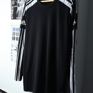 (3XL) 아디다스 긴팔티셔츠 빅사이즈 축구 검흰