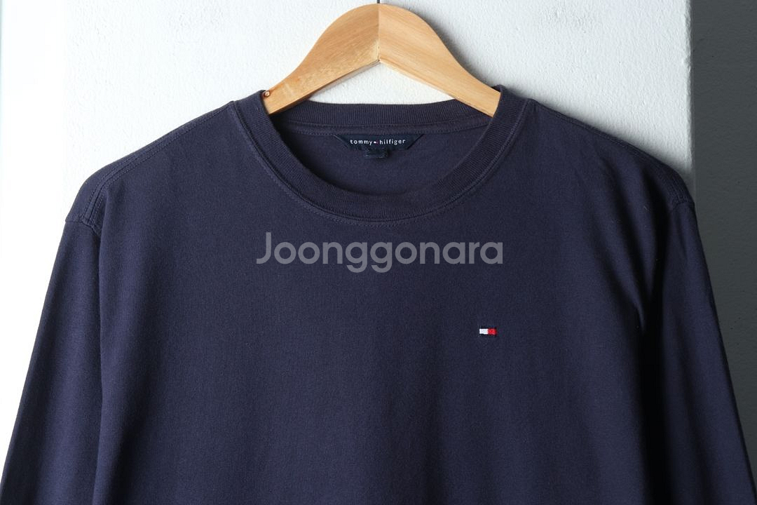 (L) 타미힐피거 긴팔티셔츠 네이비 올드스쿨--2