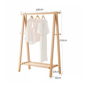 원목 옷걸이 행거 100cm