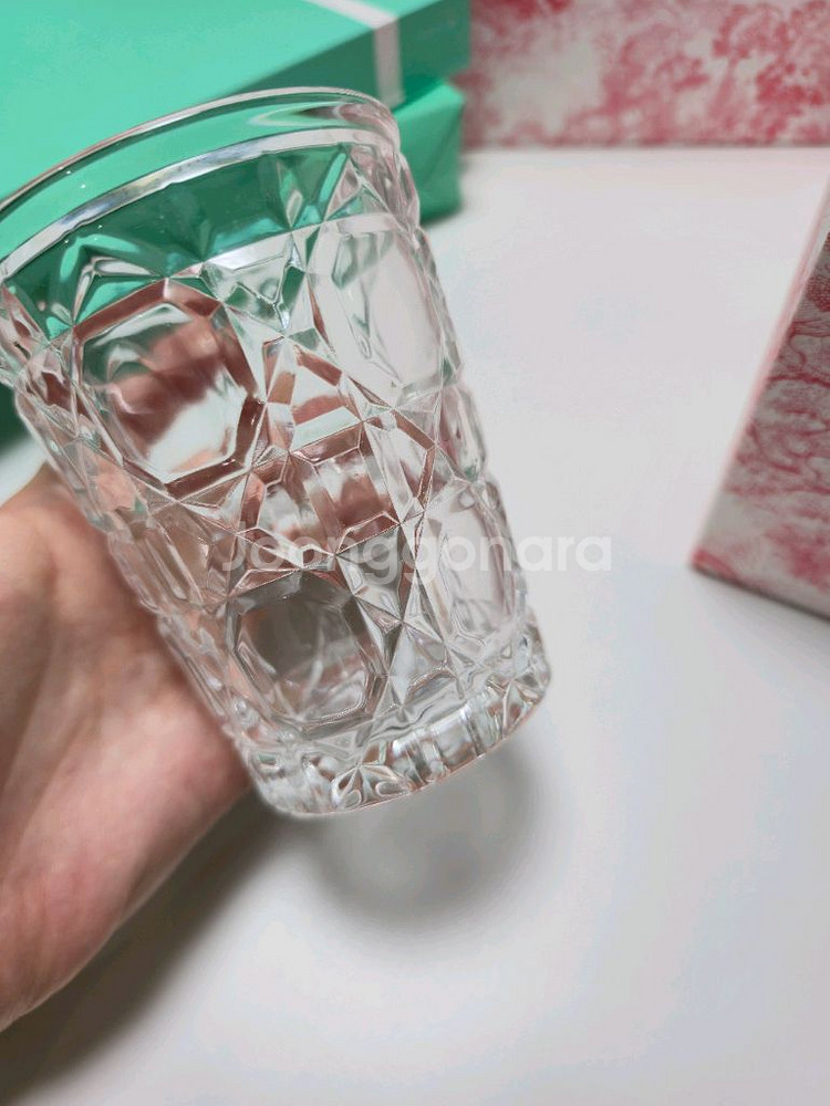 Dior 까나쥬 투명 크리스탈워터 글라스 4P--4