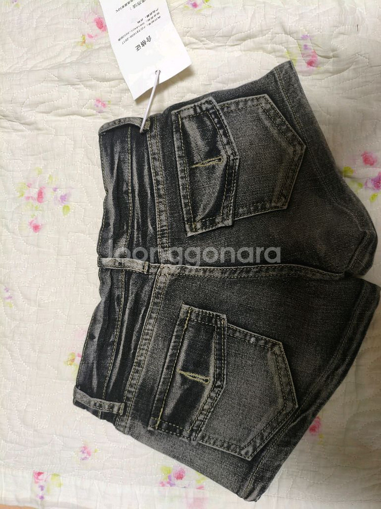 데님 숏팬츠--1