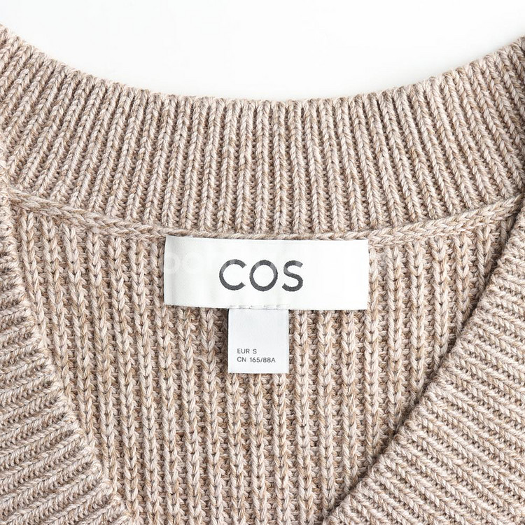[S]코스 브라운 브이넥 민소매 베스트 니트 조끼--4