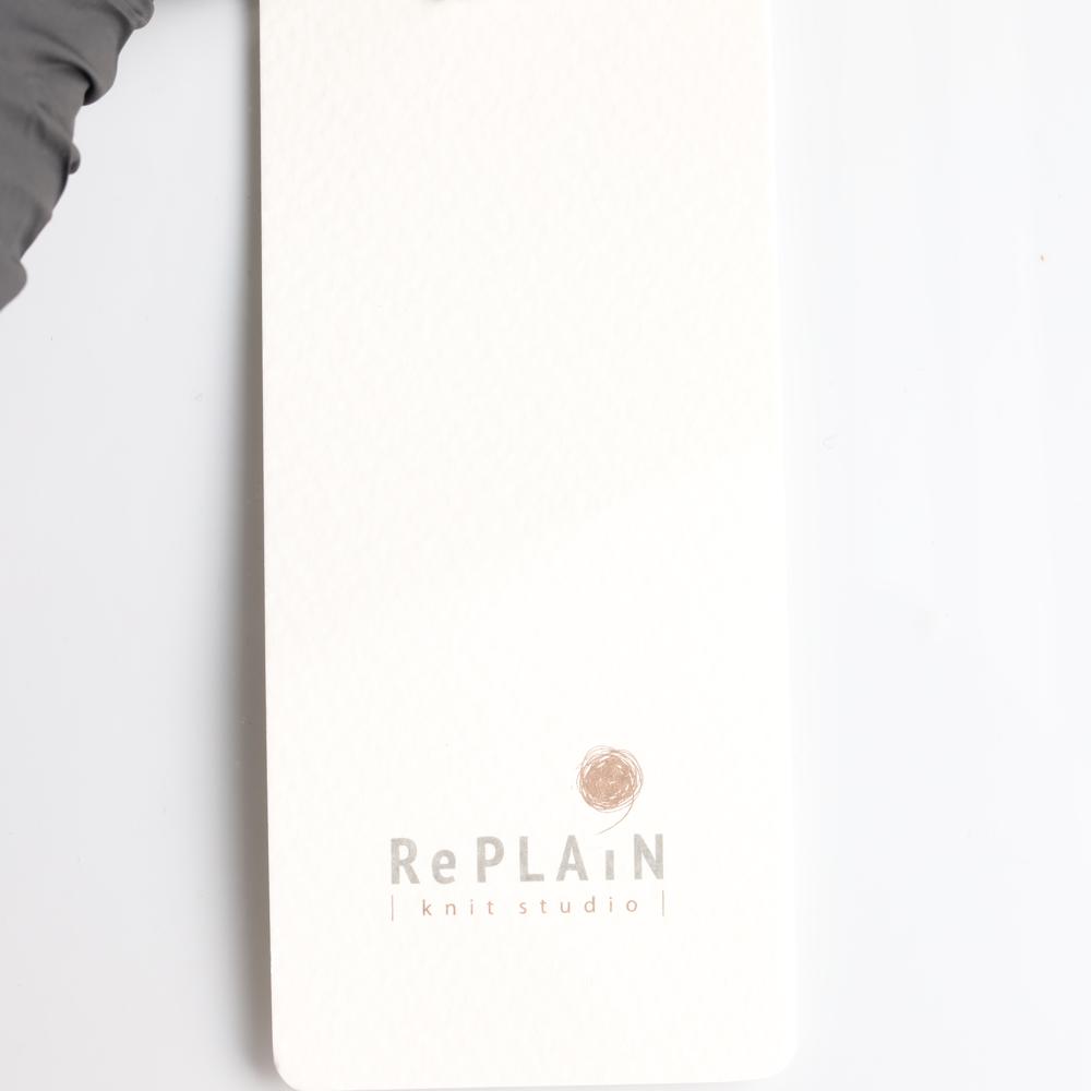 새상품)[S]리플레인 블랙 투핀턱 테이퍼드 와이드 슬