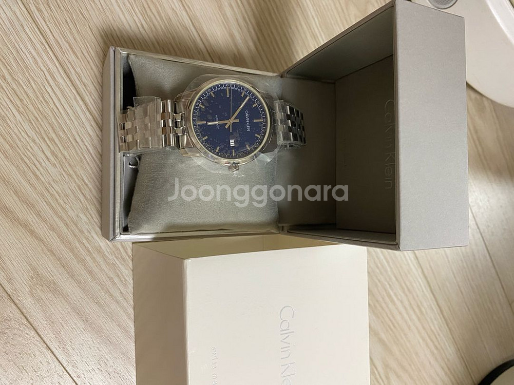 캘빈클라인 오토매틱 시계 청판 새상품 판매--0