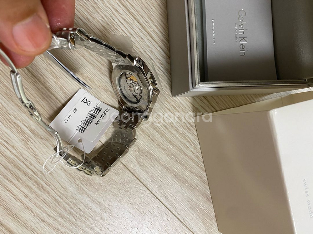 캘빈클라인 오토매틱 시계 청판 새상품 판매--2