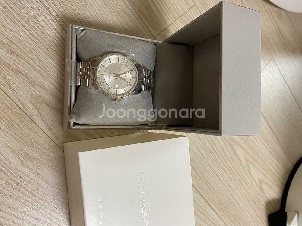 캘빈클라인 오토매틱 시계 실버 새상품 판매--0