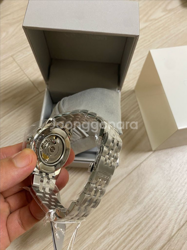 캘빈클라인 오토매틱 시계 실버 새상품 판매--1