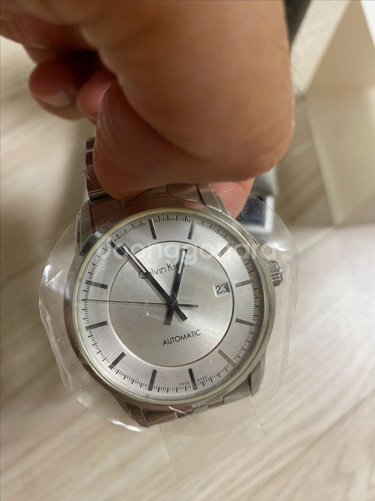 캘빈클라인 오토매틱 시계 실버 새상품 판매--2
