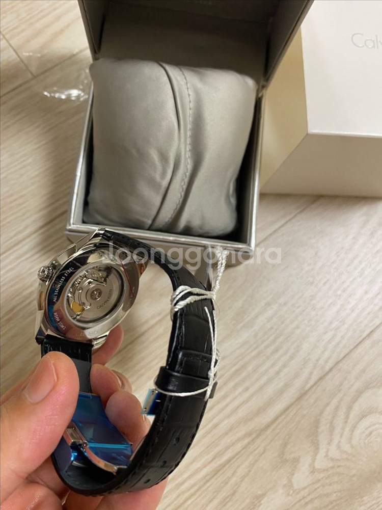 캘빈클라인 오토매틱 시계 검판 새상품 판매--2