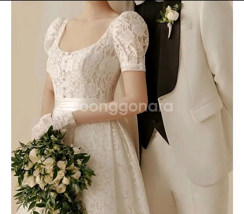빈티지 웨딩 드레스 레트로 복고 셀프 웨딩촬영 스냅--1