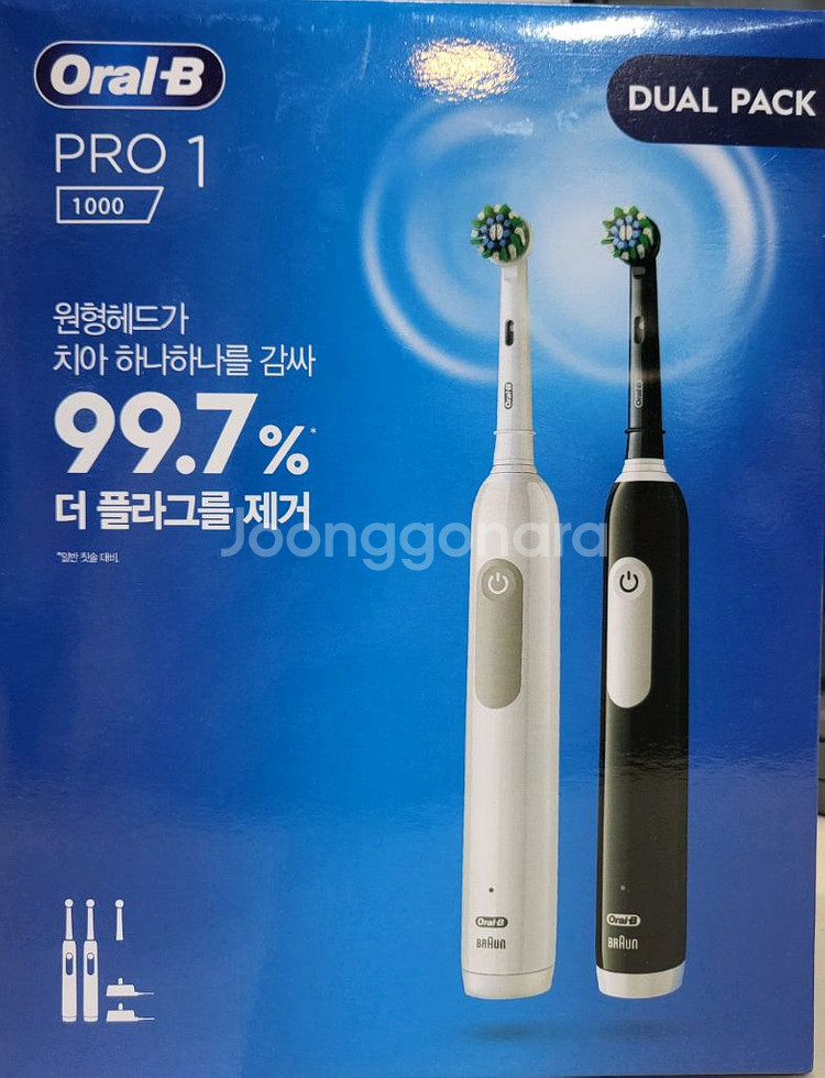 오랄비 전동칫솔 Pro 1 Dual Pack--0