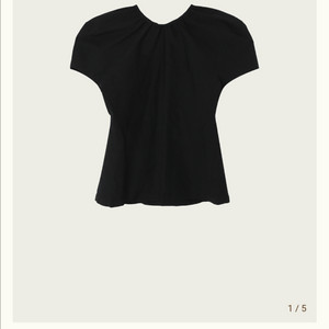 리본빛 셀리 퍼프 블라우스 블랙 _sally puff