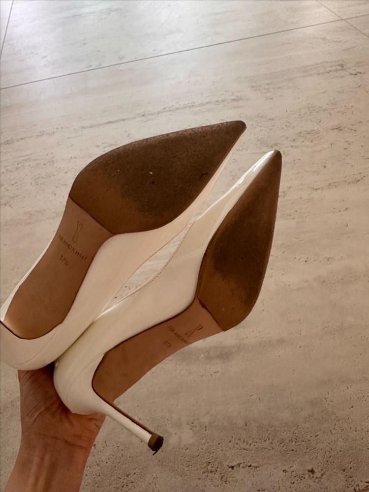 식스앤어하프 레나 화이트 스틸레토 37.5--4