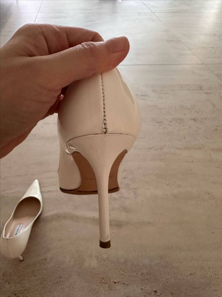 식스앤어하프 레나 화이트 스틸레토 37.5--6