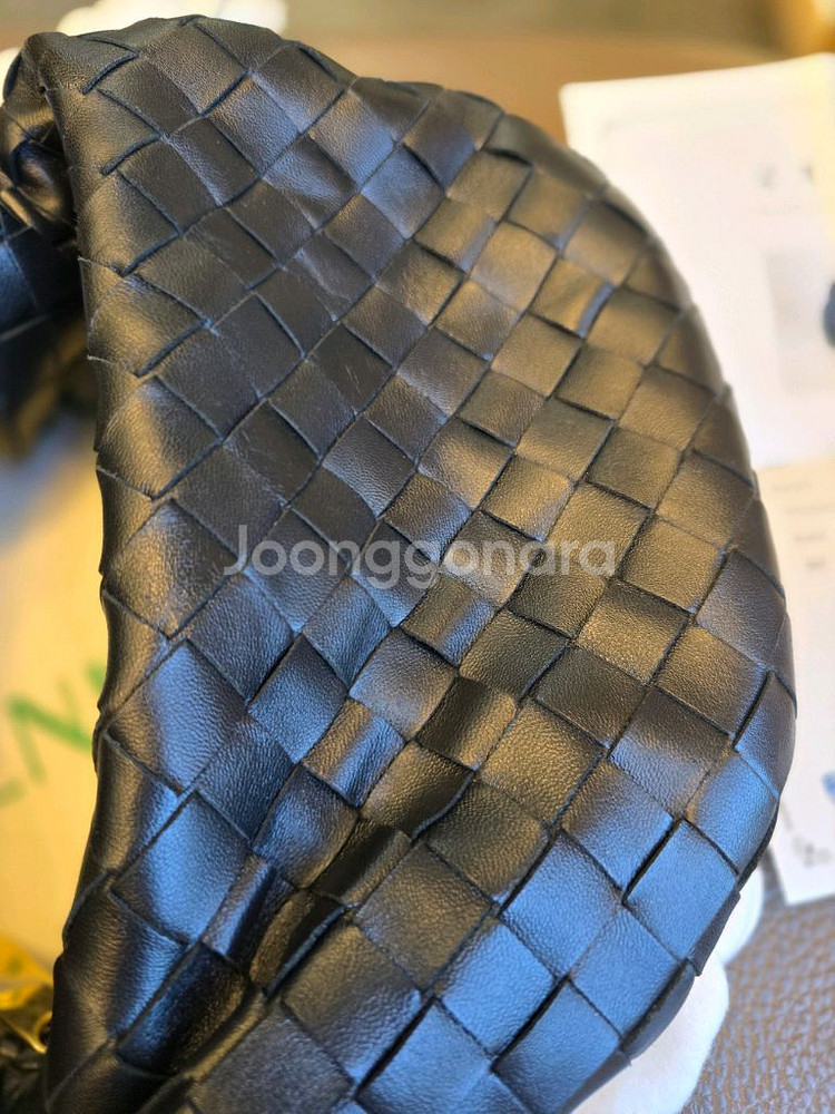 보테가베네타 가방 미니조디 블랙금장--5