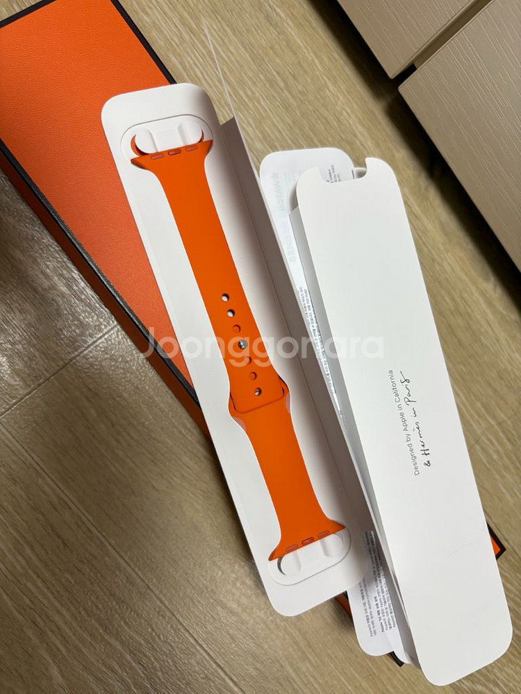 애플워치 에르메스 오랑쥬 실리콘 스트랩--0