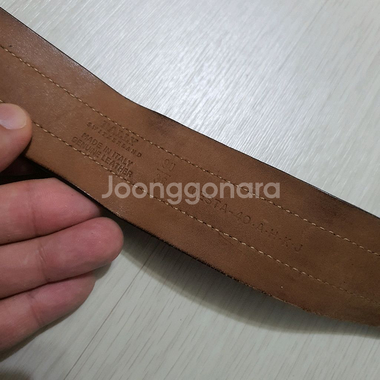 정품 발리 삼선 벨트 90/36--3