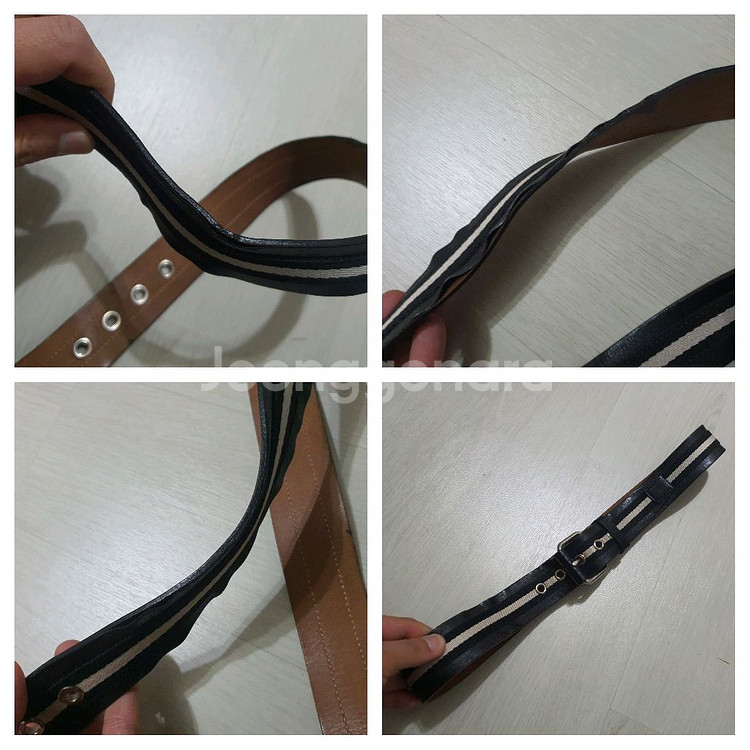 정품 발리 삼선 벨트 90/36--9