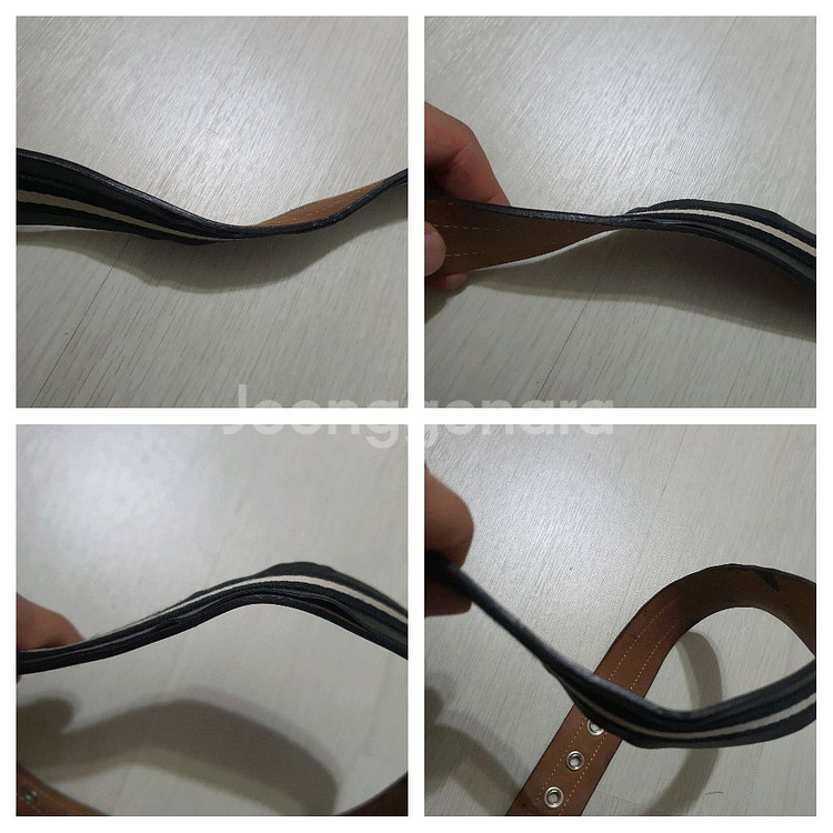 정품 발리 삼선 벨트 90/36--8