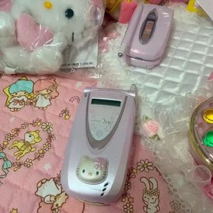 고전키티 산요폰 핸드폰 핑크폰