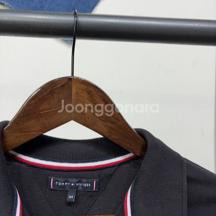 (95) 타미힐피거 여성 캐주얼 자수 반팔 카라티--1