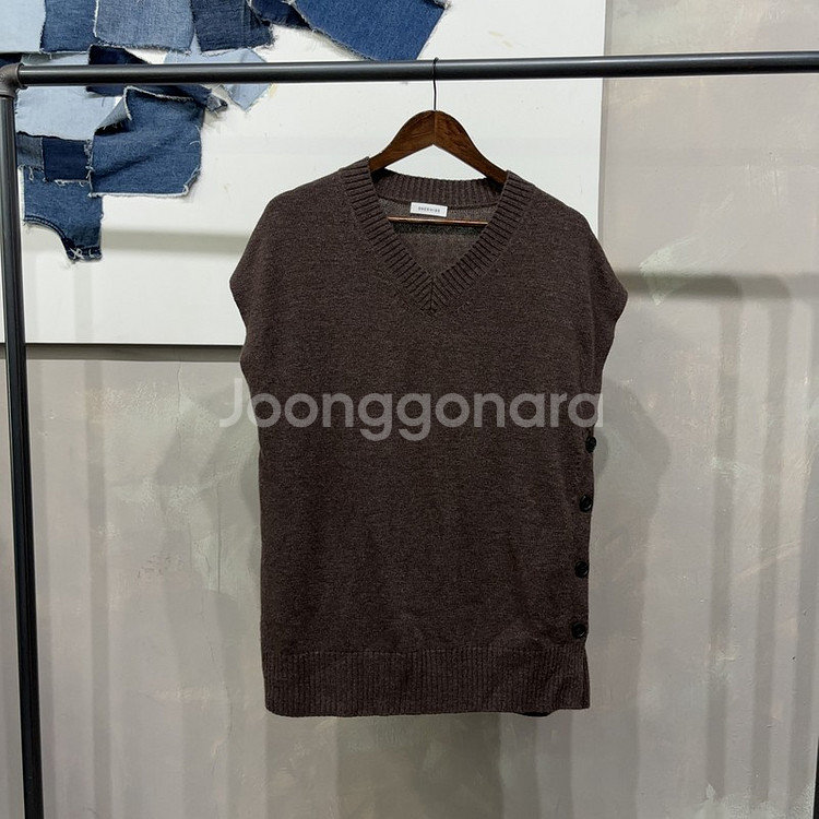 (66) 쉬스미스 여성 캐주얼 버튼 니트 조끼 베스트--0