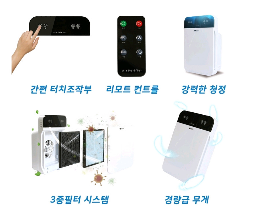 15평형 롯데 프레쉬 공기청정기(SMC-AP5500)--1