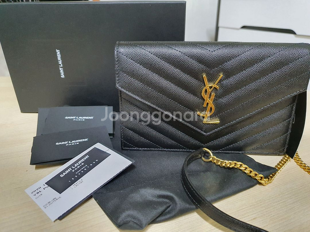 입생로랑 엔벨로프 체인백--0