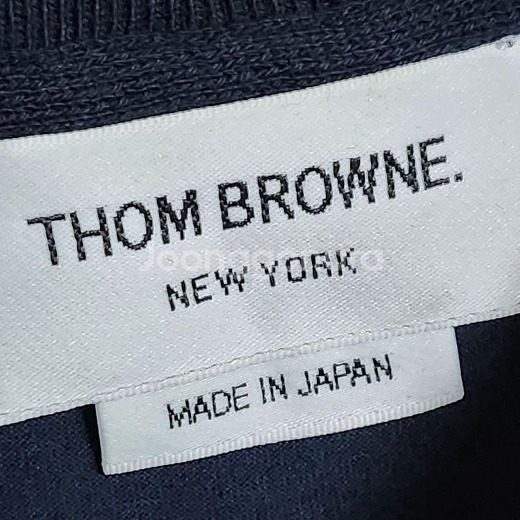 40 톰브라운 네이비 삼선 스티치 여성 반팔티 FJS0--1