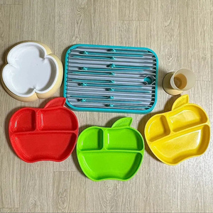 유아 식기 세트 일괄 (식판+컵+건조대)