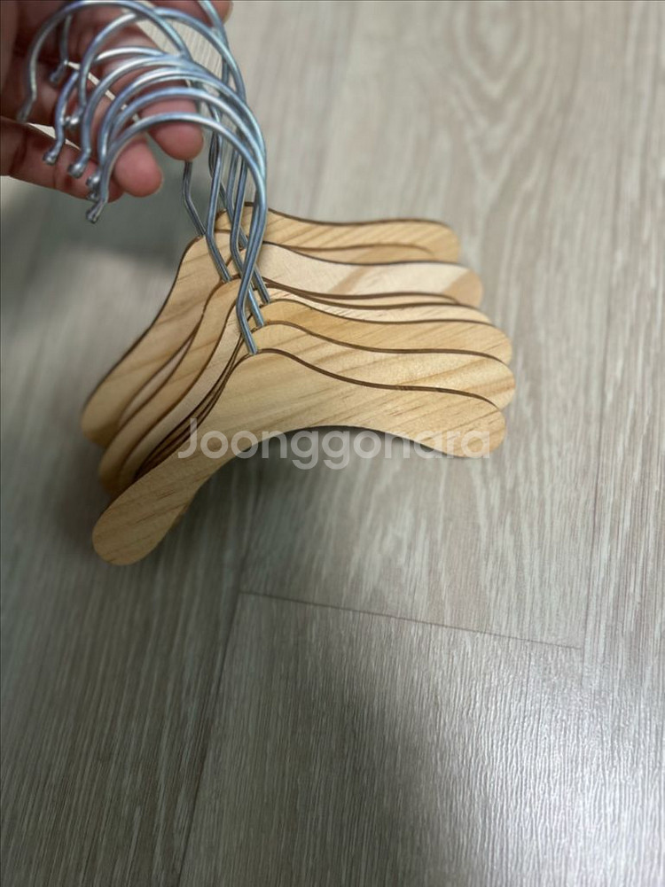 강아지 원목옷걸이S 8p--0