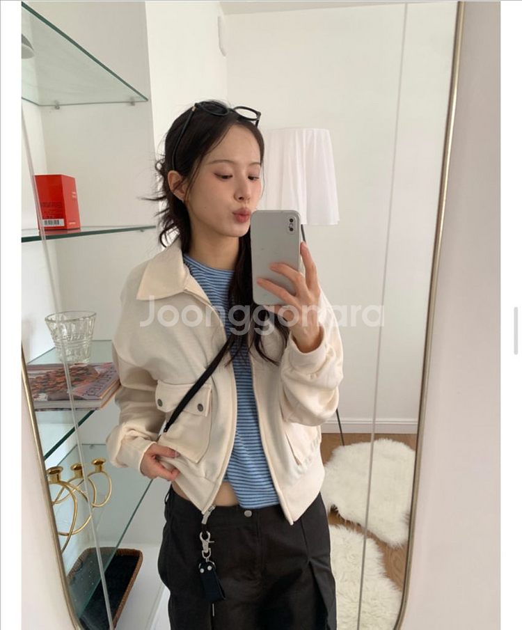 릿킴 플랩 포켓 코튼 집업--0