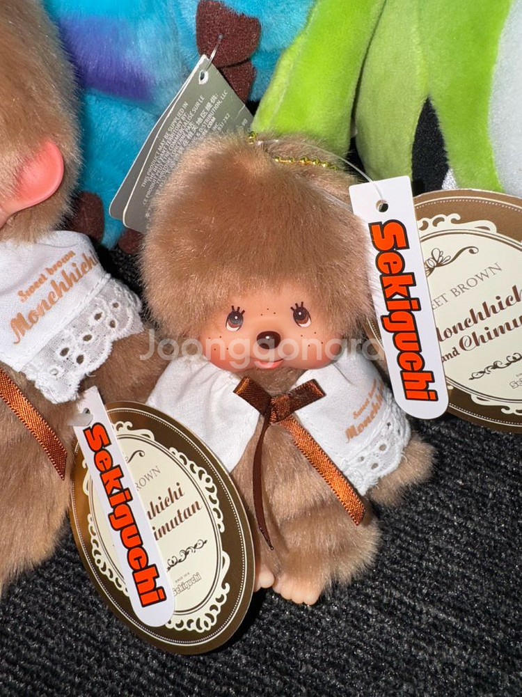 몬치치 스위트 브라운 키링 인형--2
