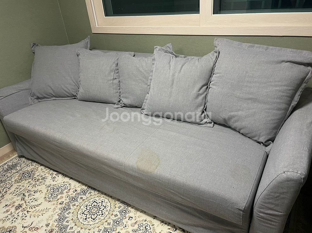 이케아 홀름순드 3인용 소파베드--1