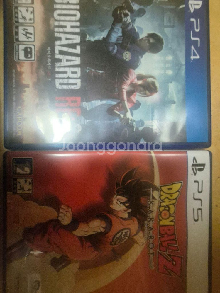 ps4 바이오하자드re2, ps5 드래곤볼 (택포)--0