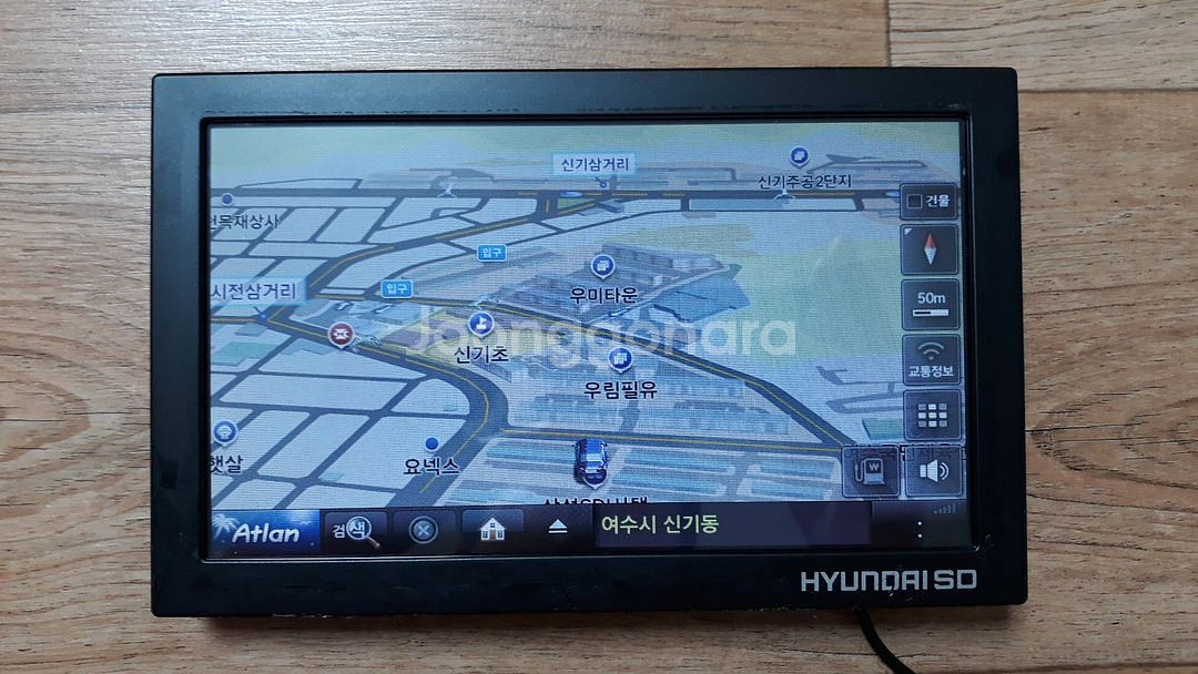현대SD HS-881 3D 8인치 아틀란맵 네비게이션--2