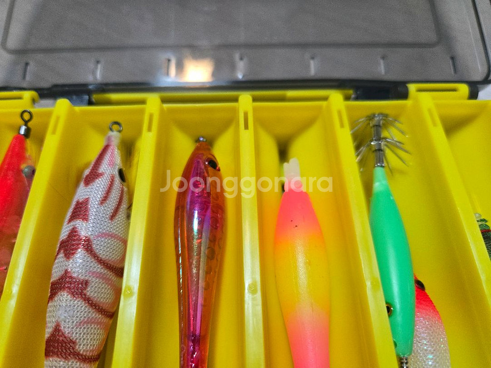 미사용 주꾸미 에기 세트(LED 3+야광 3+수평 1)--5