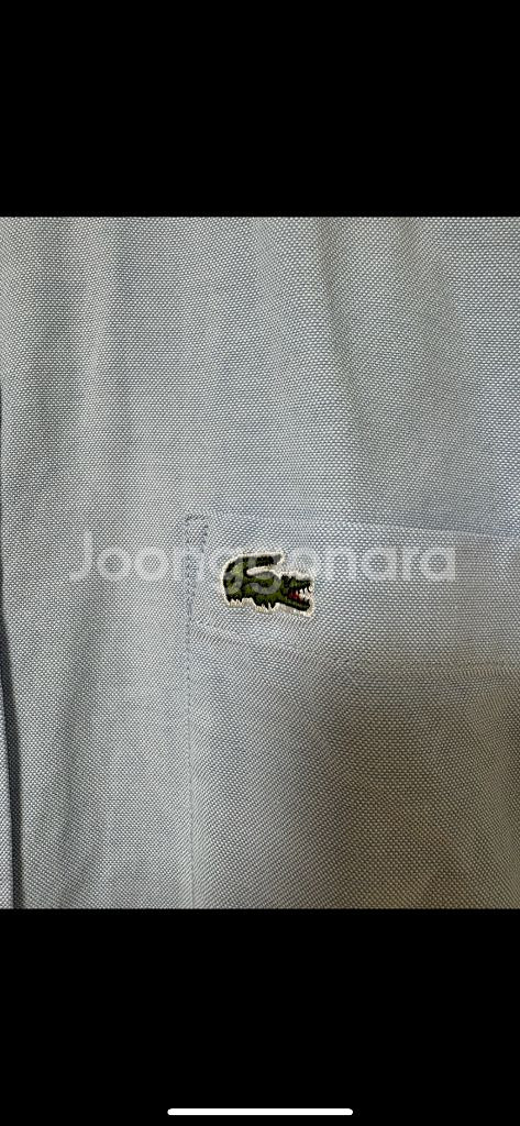 라코스테 옥스퍼드 반팔셔츠--2