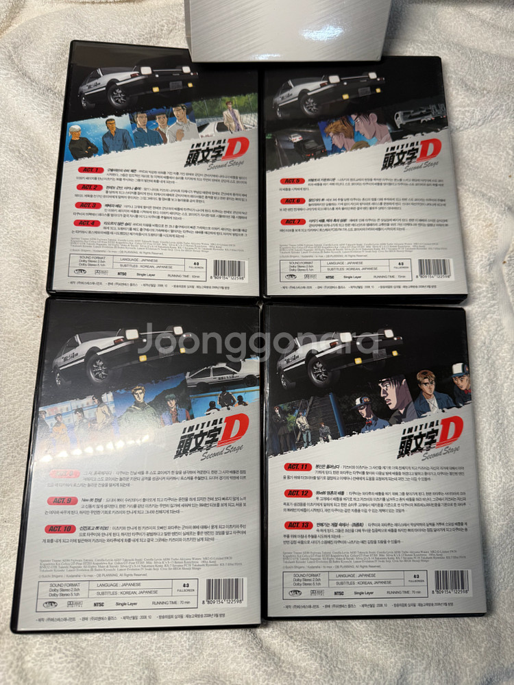 DVD 이니셜 D세컨드 스테이지 박스세트.8disc.상--1
