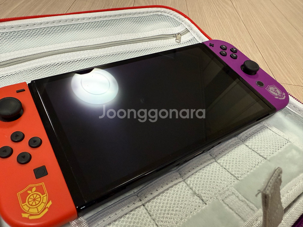 닌텐도 스위치 OLED 스칼렛•바이올렛 에디션--3