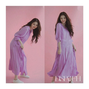 온앤온 한소희 플리츠 원피스