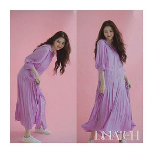 온앤온 한소희 플리츠 원피스