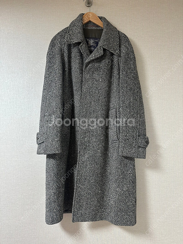 버버리 아이리쉬 트위드 발마칸 코트--0