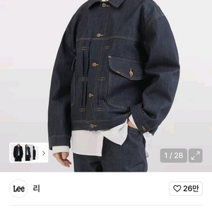 Lee 코듀라 RAW 데님 트러커 자켓 XL사이즈