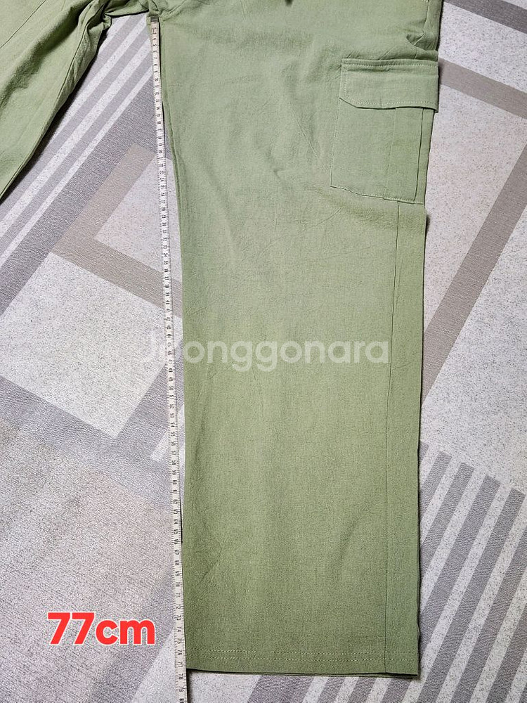건빵 바지 고무줄 36인치 린넨 원단--3