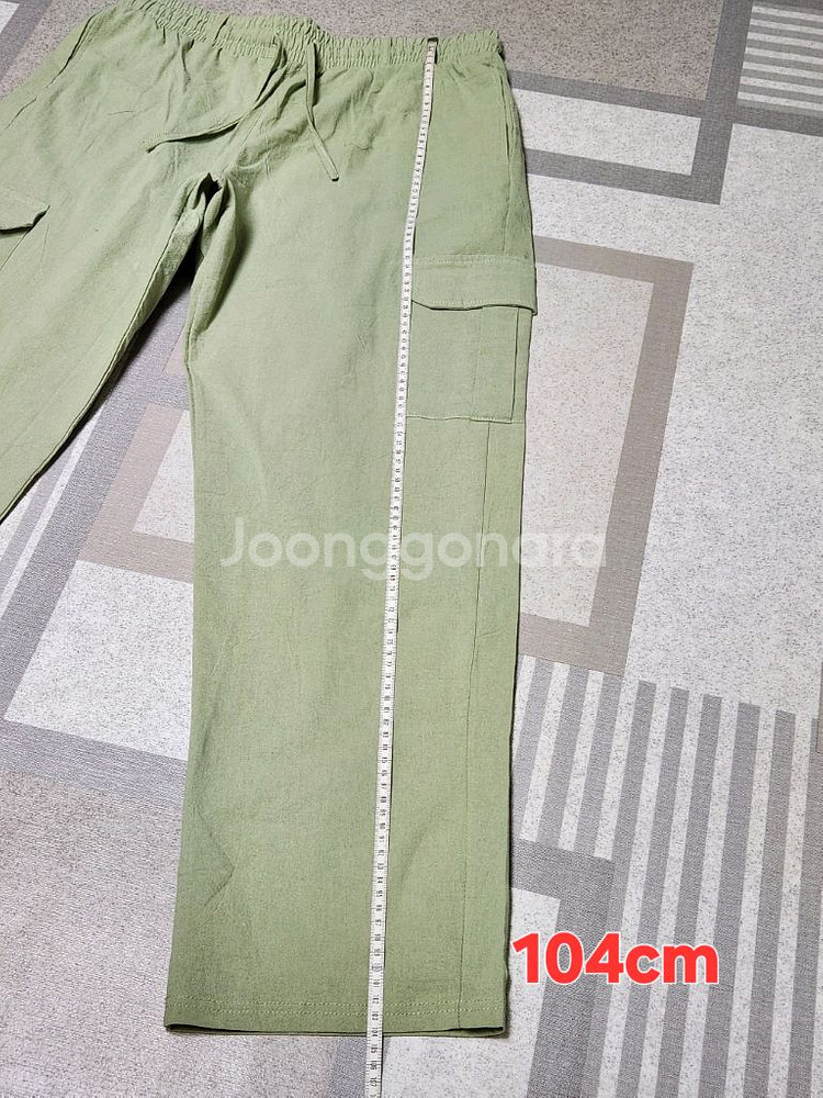 건빵 바지 고무줄 36인치 린넨 원단--1