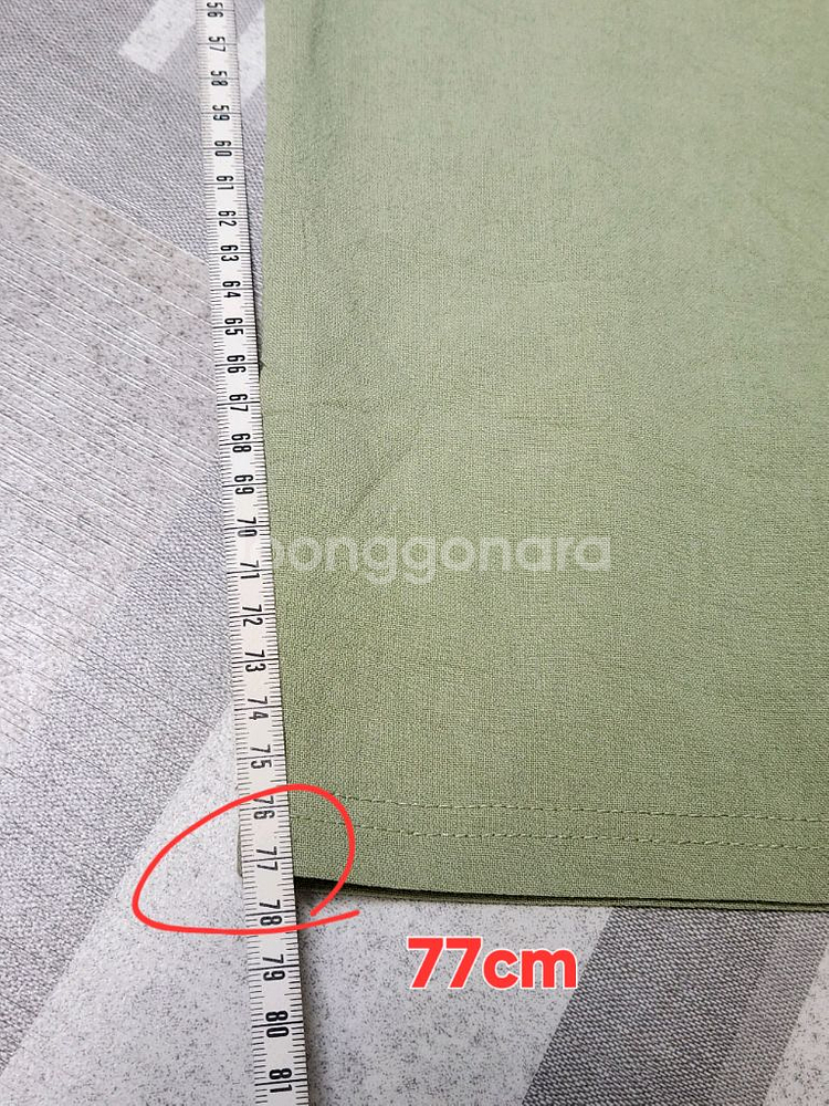 건빵 바지 고무줄 36인치 린넨 원단--4