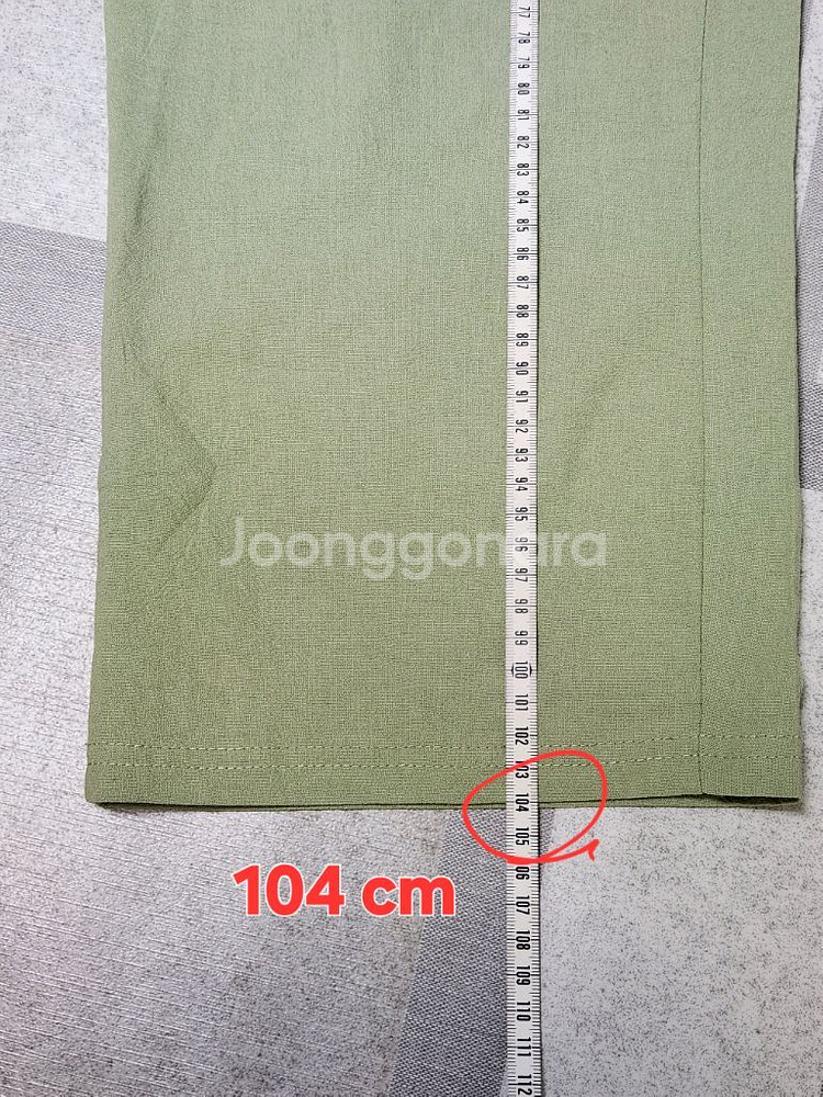 건빵 바지 고무줄 36인치 린넨 원단--2