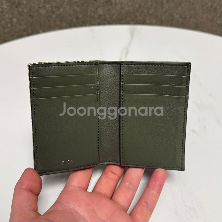 [정품]디올 오블리크 새들 버티컬 오거나이저 카드지갑--2
